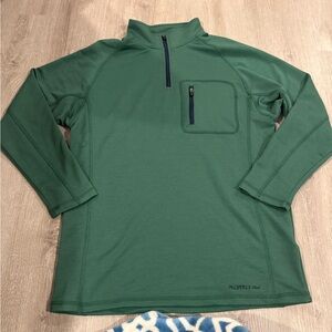 Green Properly Tied Quarter Zip Pullover Men’s YL
